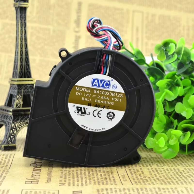 Nuovo BA10033B12S 9733 DC12V 2.85A 4 fili venti della ventola di raffreddamento della turbina 97*97*33mm per AVC