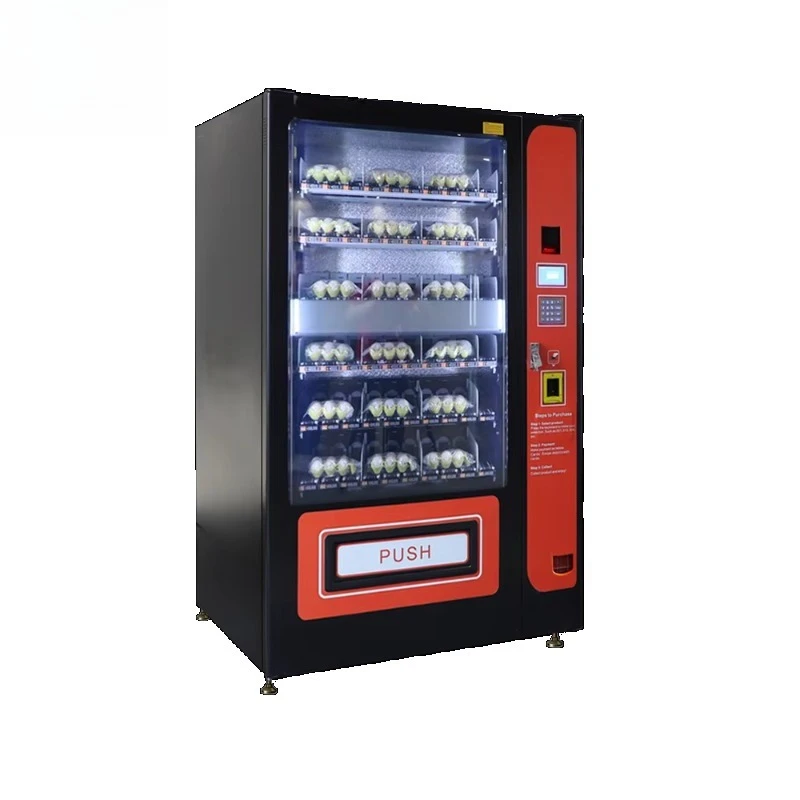 Máquina Expendedora de Huevos Personalizada con Sistema de Elevación y Refrigeración de Gran Capacidad. Puede Vender Alimentos Frescos Como Huevos