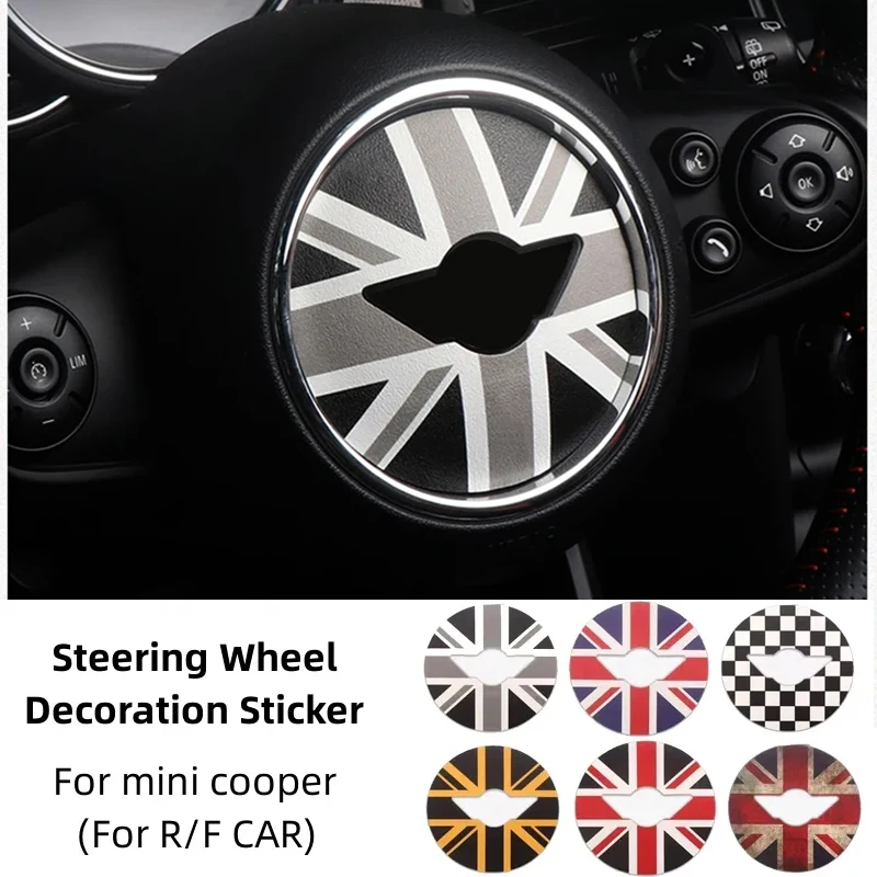 

Car Steering Wheel Sticker for Mini Cooper R55 R56 F55 F60 PU Leather Car Stickers Accsesories Steering Wheel Cover Decoration