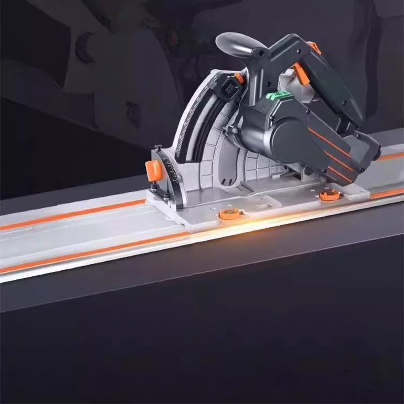 SJ-60 Dust-Free Track Saw for Woodworking New Electric Dust-Free Guide Saw for Woodworking Handheld Saw for Gypsum Board Cutting