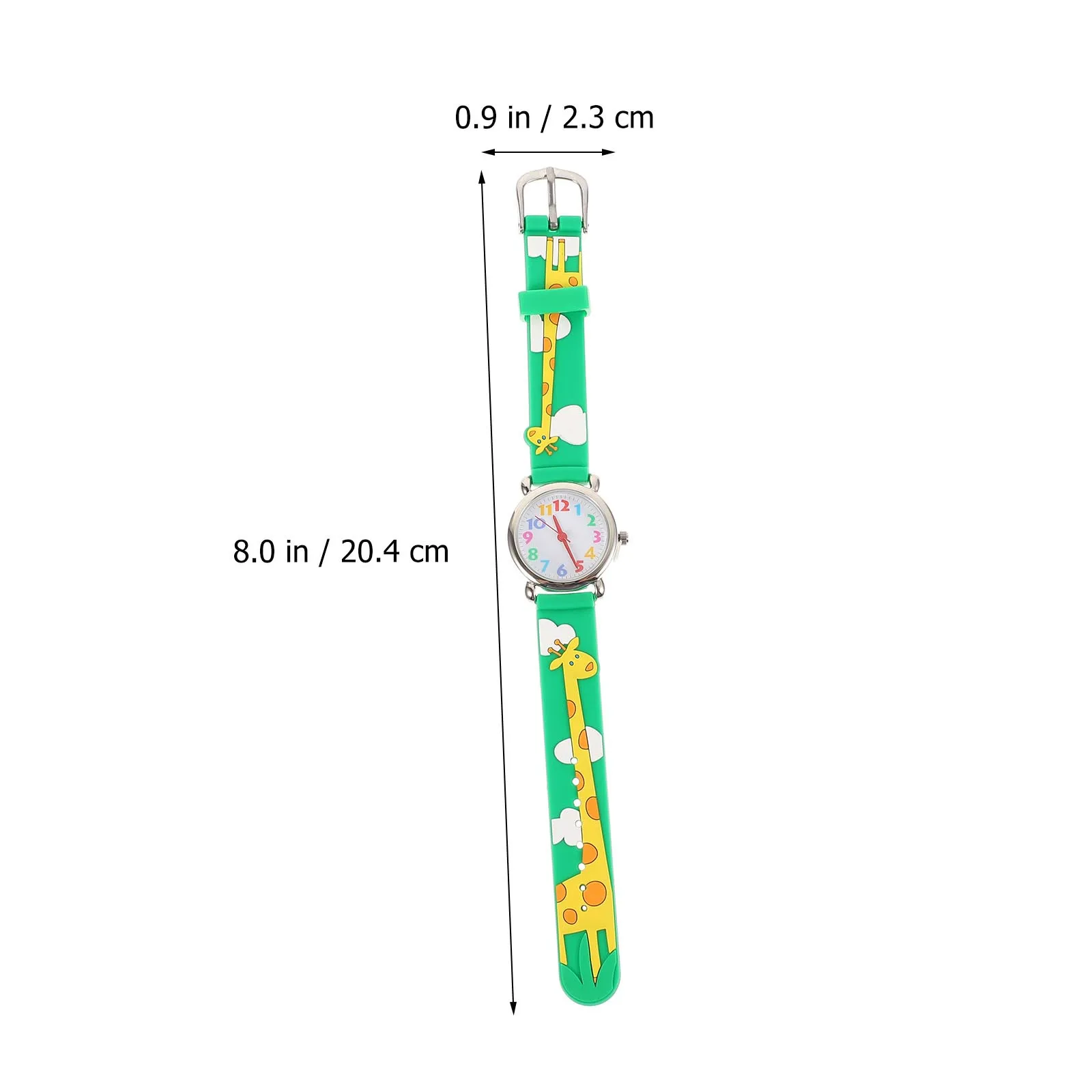 1pc 3D Cartoon Watch Cute Wristwatch Fashion Student Gift Colorful Waterproof Design Easy Clean Durable Wear