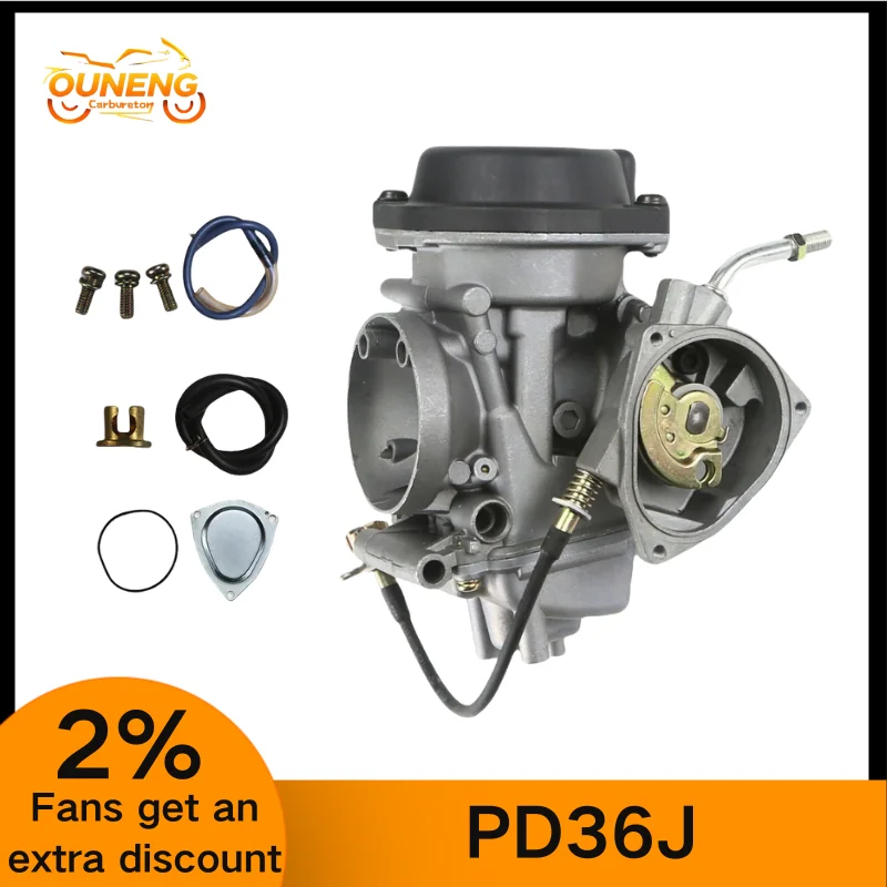 PD36J 36mm para Suzuki LTZ 400 LTZ400 Raptor 400 Kodiak 400 YFM400 QUAD ATV KFX 400 KFX400 2003-2006 carburador de motocicleta