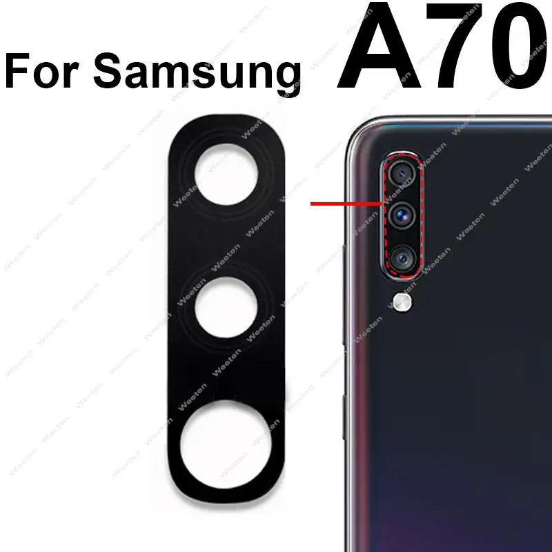 Rear Back Camera Glass Lens Adhesive Sticker For Samsung Galaxy A10S A20S A30S A50S A70S A10 A20 A30 A40 A50 A60 A70 A80 A90 5G