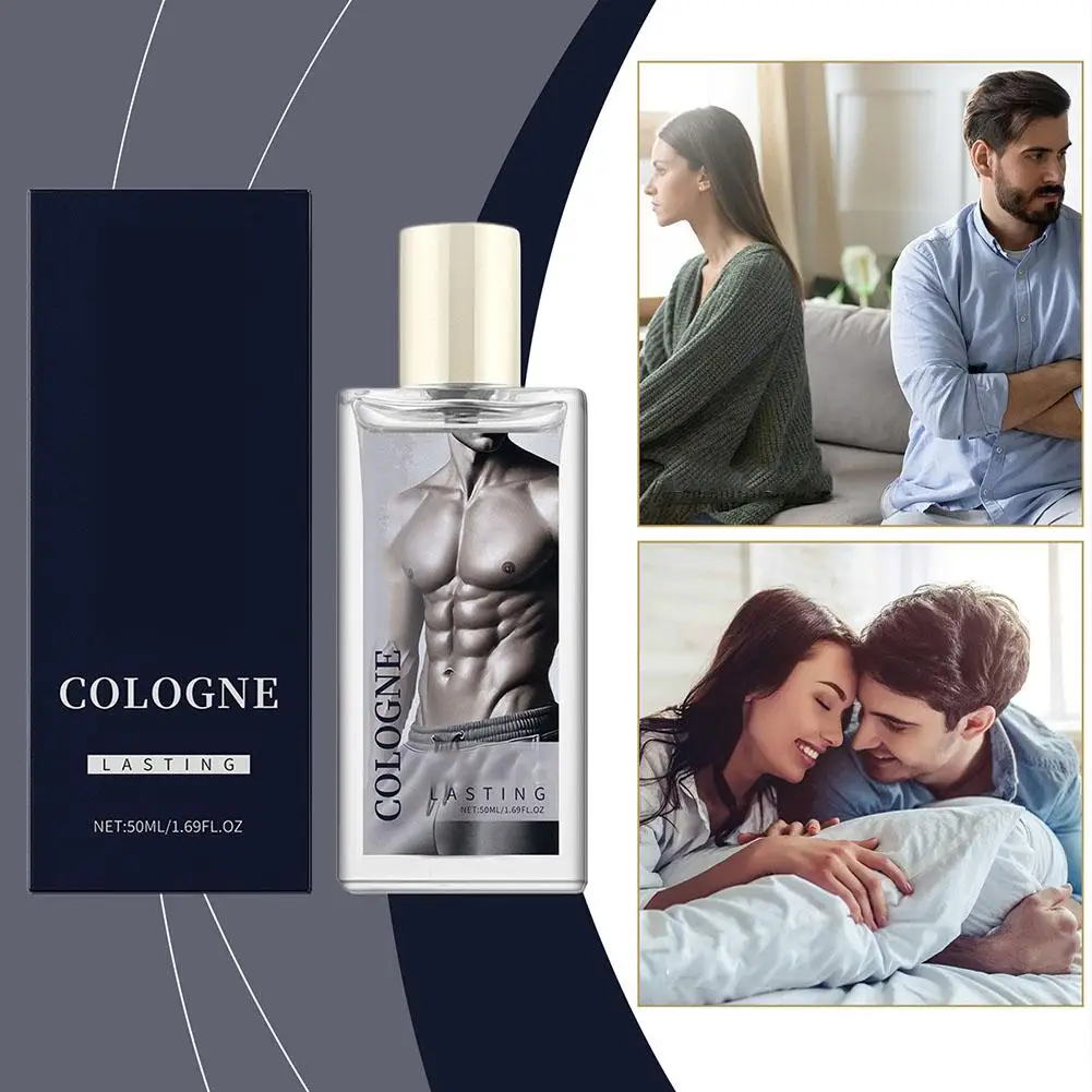 Profumo affascinante da 50 ml per uomo Incontri Attrazione Fragranza Colonia Fragranza Rilascio Fascino Profumo da uomo naturale a lunga durata