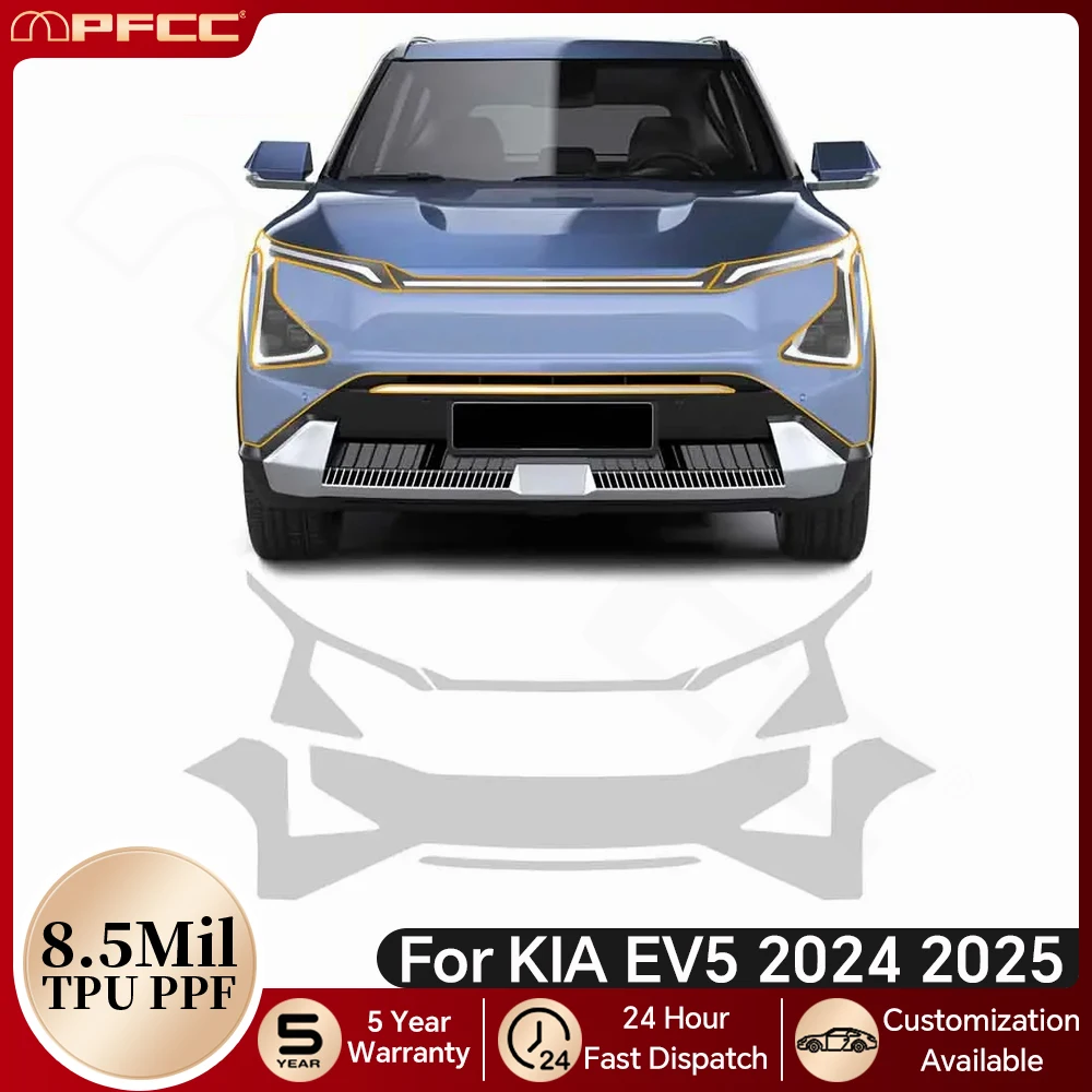 

For KIA EV5 2024 2025 TPU Paint Protection Film Anti-scratch Resistant Car Clear Bra Pre-cut PPF Repairable Cover Car Accessorie