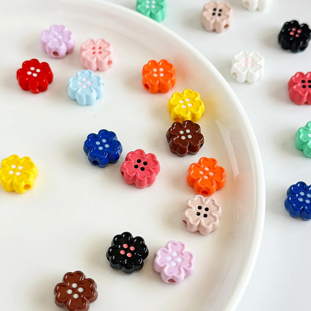 

Cordial Design 200Pcs 12*12MM DIY Fancy Beads/Paint Effect/Hand Made/Jewelry Findings & Components/Flower Shape/Acrylic #19182