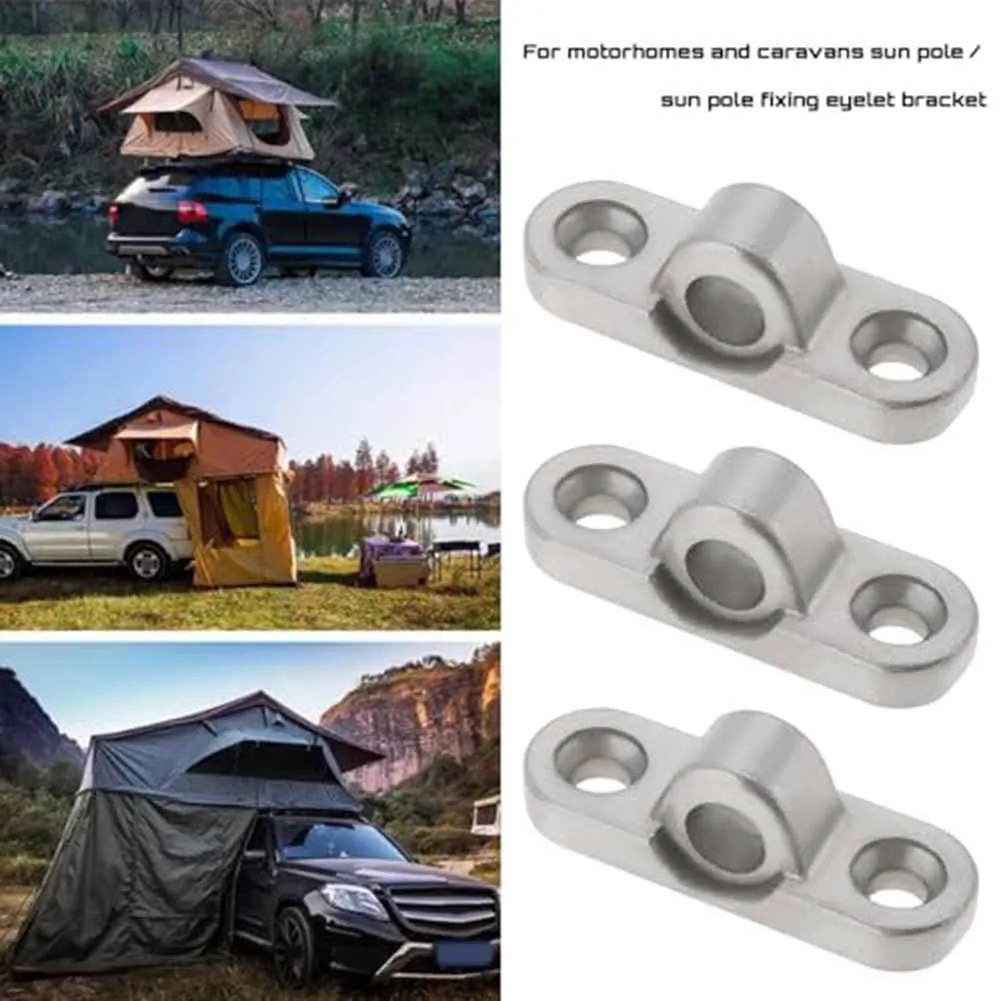 6Pcs Stainless Steel Awning Eyelets Wall Eyelets For Caravan Motorhome Tent Sunshade Fixing Buckle RV Parts Accessories