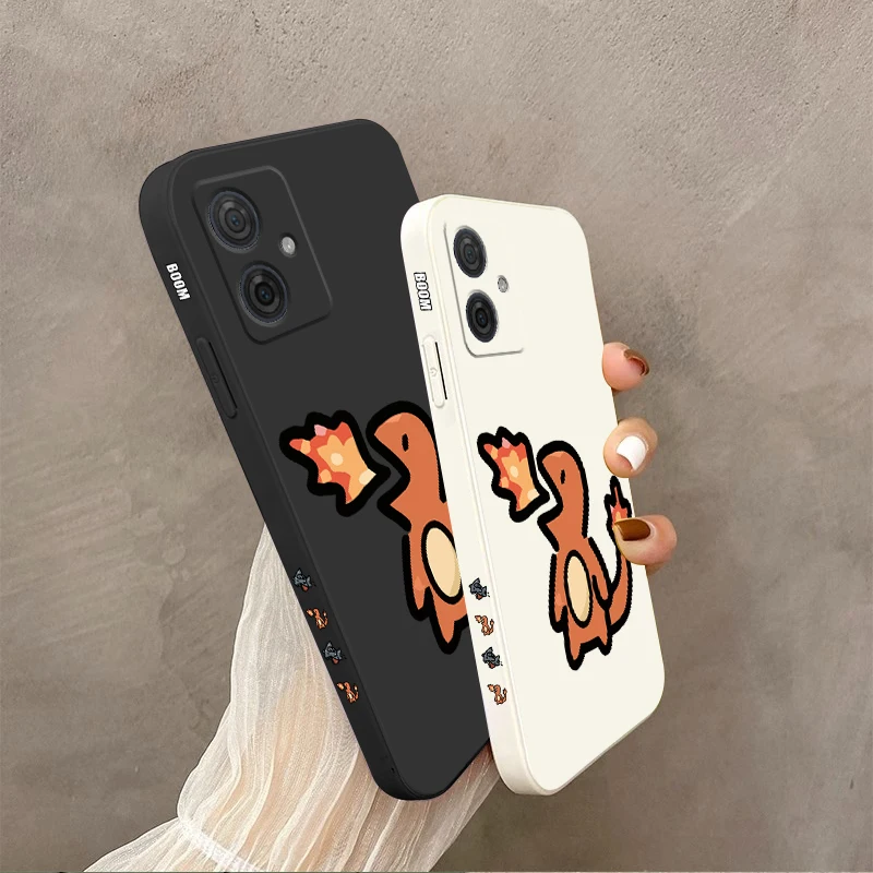 G 54 Angry Dinosaur Silicone Phone Case For Motorola Moto G24 G34 G42 G52 G54 G53 G50 G72 G84 G100 G9Plus G8Play 50Fusion Cover