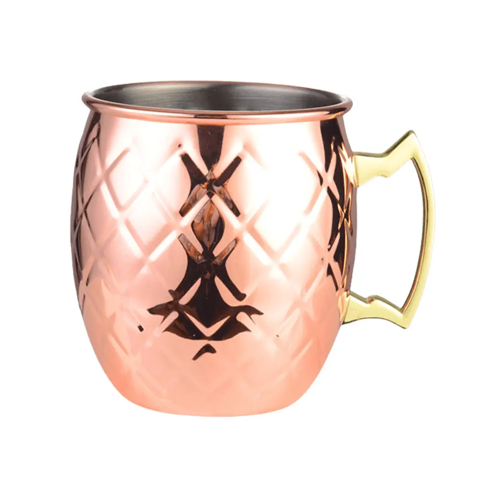 موسكو البغل القدح الفولاذ المقاوم للصدأ فنجان القهوة النحاس مطلي كوكتيل القدح للمشروبات الباردة البيرة النبيذ البارات هدايا الحفلات #6