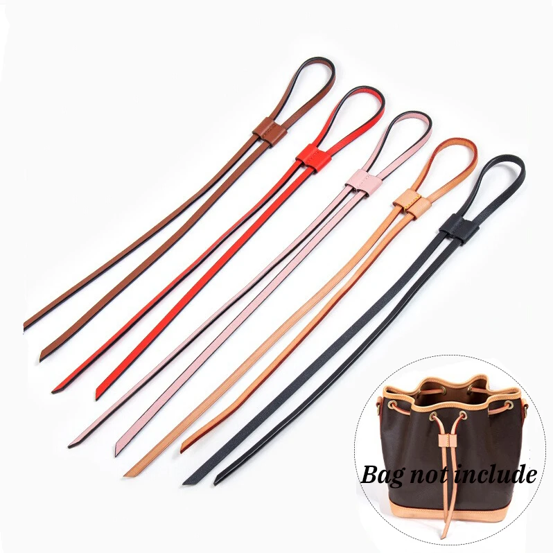 

1Pcs PU Leather Drawstring Pull String Detachable Bucket Bag Strap Slide String Keeper Drawstring Backpack Accessories