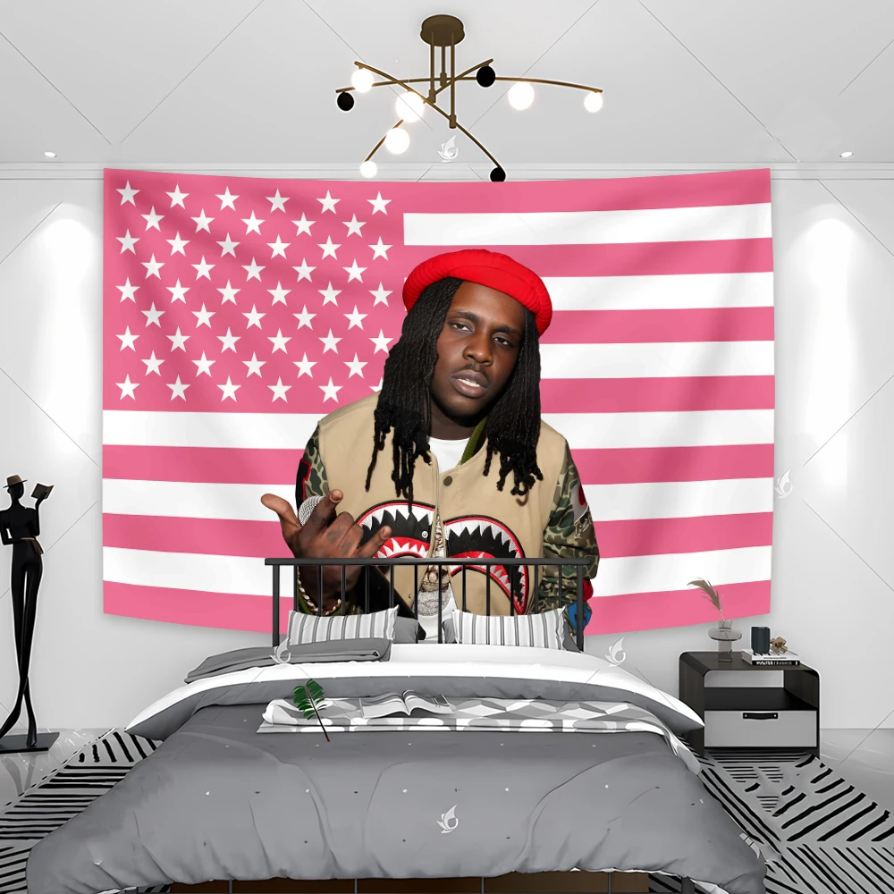 

Chief Keef Popular Singer Tapestry Hippie Bohemian Hippop Rapper Tapestries Meme Wall Hanging Aesthetic Bedroom Dorm Decoration