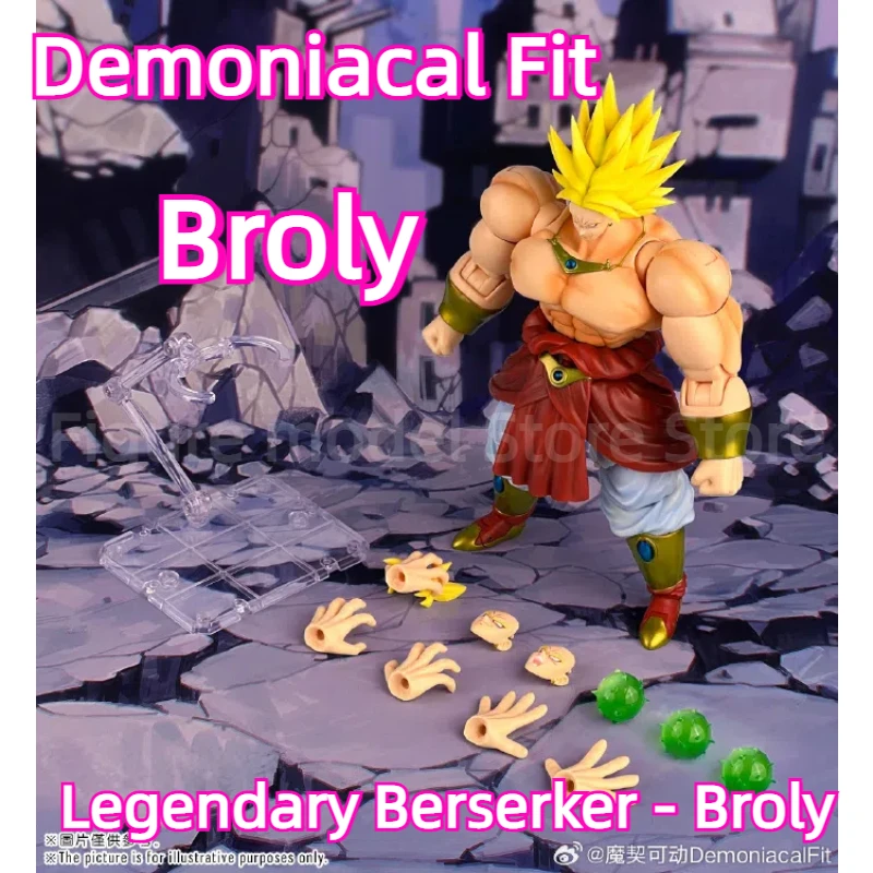 Demoniacal Fit Dragon Ball Z SHF Super Saiyan SSJ Legendary Berserker Broly Broli Anime Action Figure Model Toys