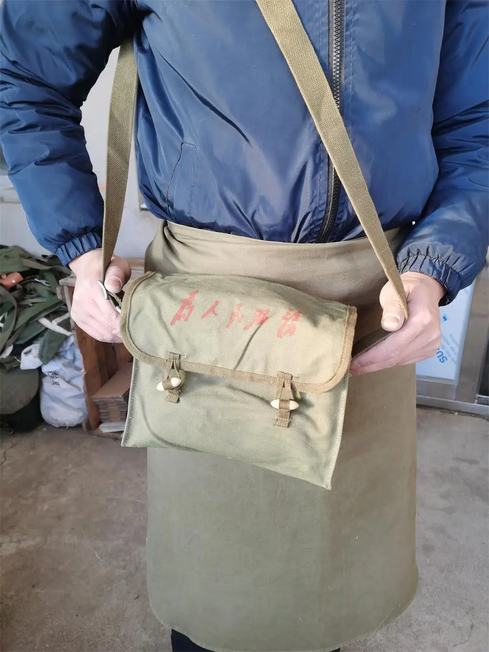 حقيبة كتف أصلية فائضة أصلية 1966s من نوع الجيش الصيني حقيبة كتف #4