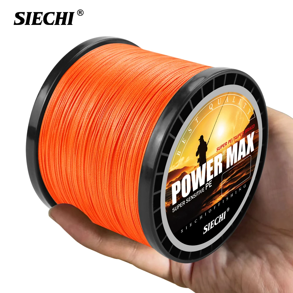 SIECHI PE Braided Fishing Line 500M/1000M 8 Strand Multifilament 20-88LB Test Carp Fishing Wire for Freshwater & Saltwater
