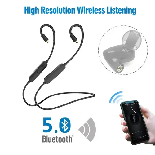 Imagen 2 del producto Cable inalámbrico Bluetooth con banda para el cuello QCC5125 LDAC/aptX Adaptive/aptX-HD Cable de auriculares HIFI MMCX/2PIN/IE80/QDC/A2DC/IE40PRO