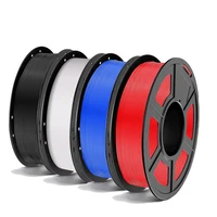Filamento de impresora 3D PLA, 1,75 mm, precisión dimensional +/- 0,02 mm, 250 g/500 g por carrete, negro/blanco/azul/rojo