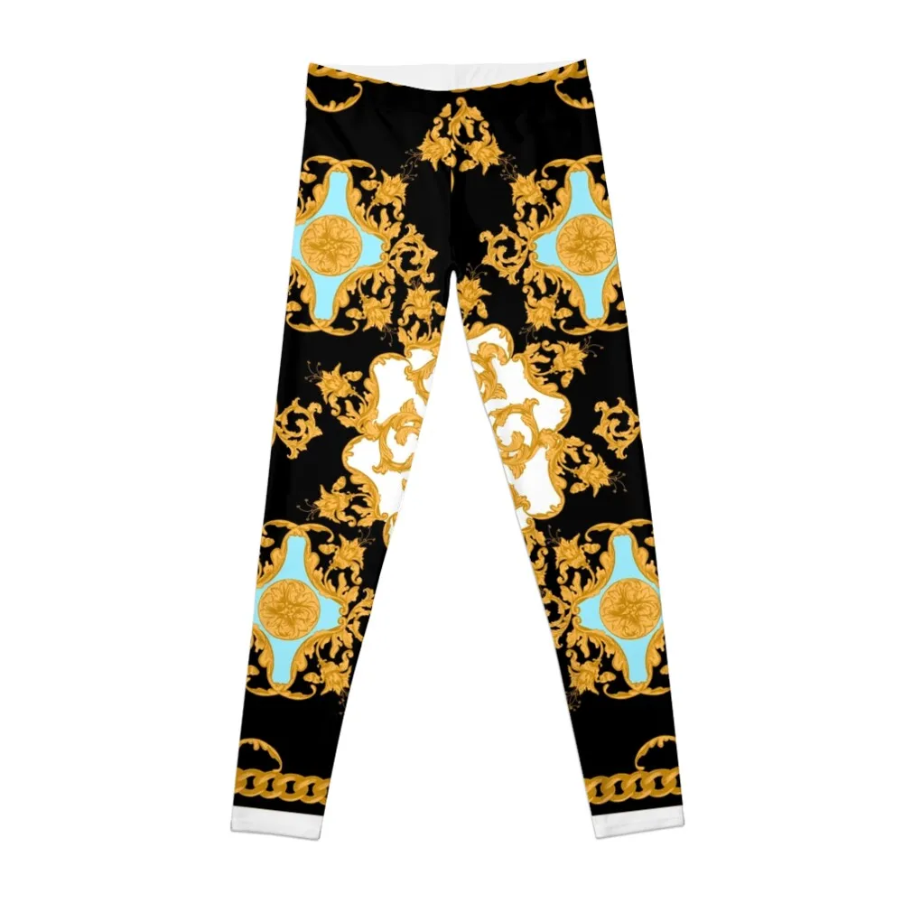 

Golden baroque Leggings Women sportwear Sweatpants Womens Leggings