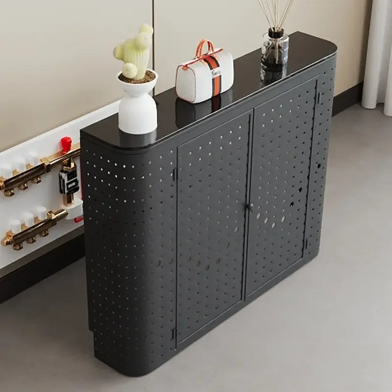 Water separator, shield, shield cabinet, geothermal decoration cabinet, floor heating radiator, valve, water meter, pipe, cover