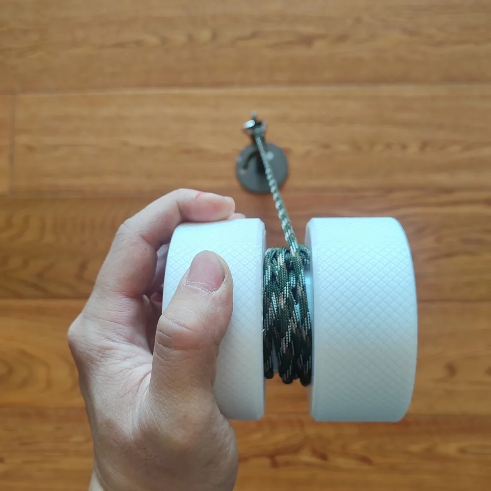 اللياقة البدنية الساعد تقوية الذراع التمارين مع قبضة غير قابلة للانزلاق المعصم الأسطوانة دائم النايلون حبل المعصم الانتعاش قوة التدريب