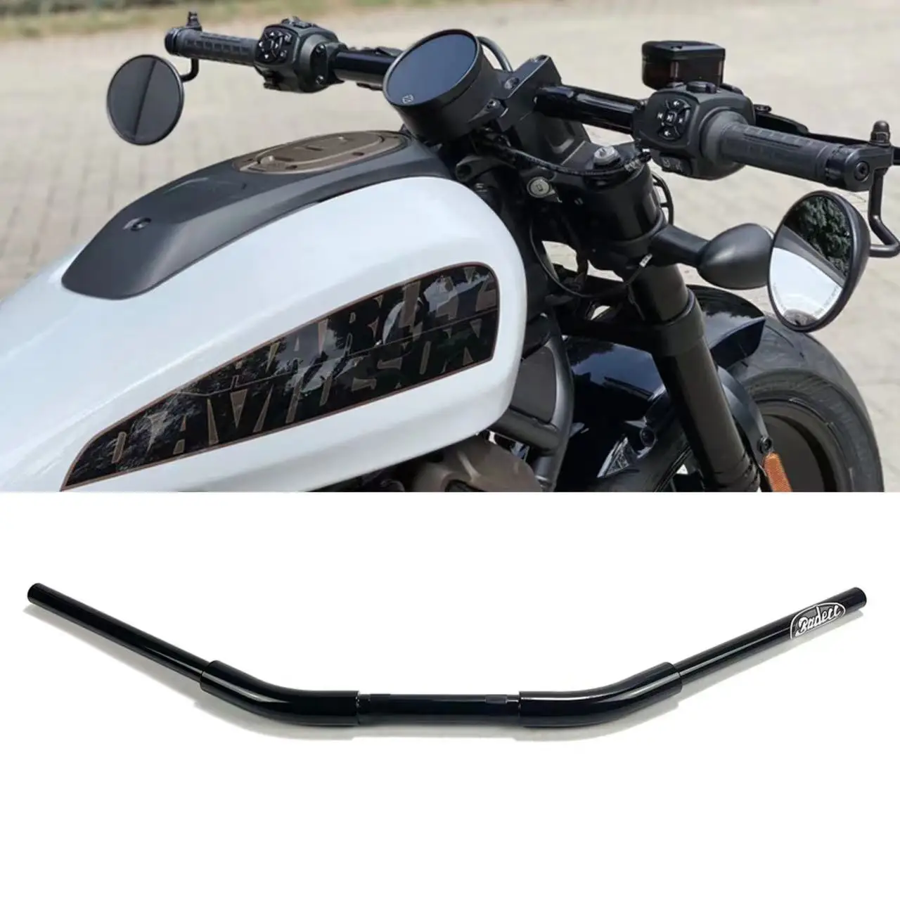 

Motorcycle 1-1/4 inch Handlebar Handle Bar 7/8'' 22mm Zero Drag Bar For Harley Nightster 975 Sportster S 1250 RH1250S 2021-2023