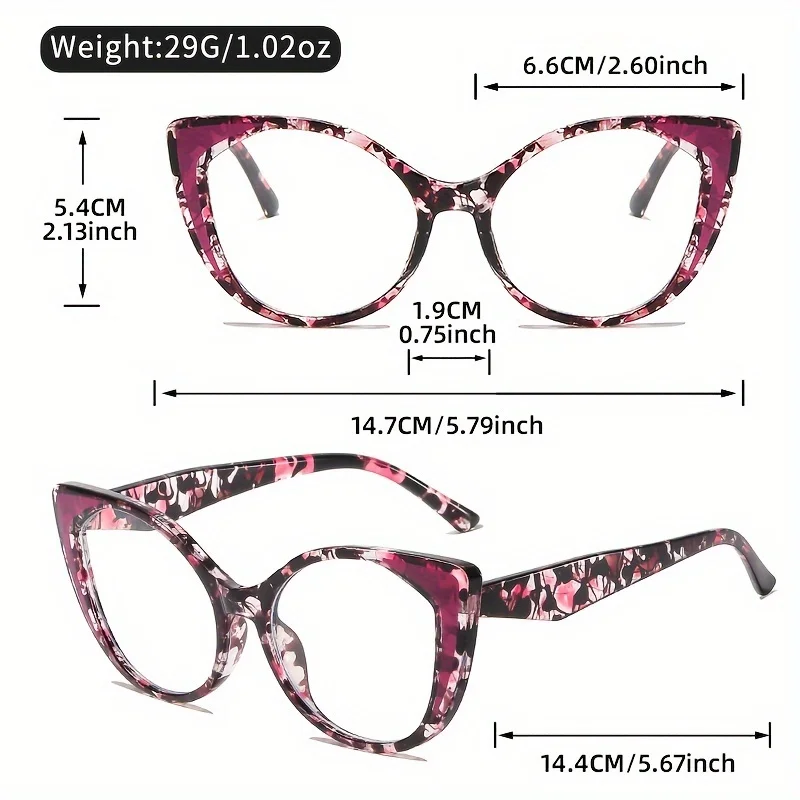 Vintage Cat Eye Reading Glasses for Women - Vintage Style, Comfort Fit with Clear Lens, Strength 1.0 to 4.0, Presbyopia