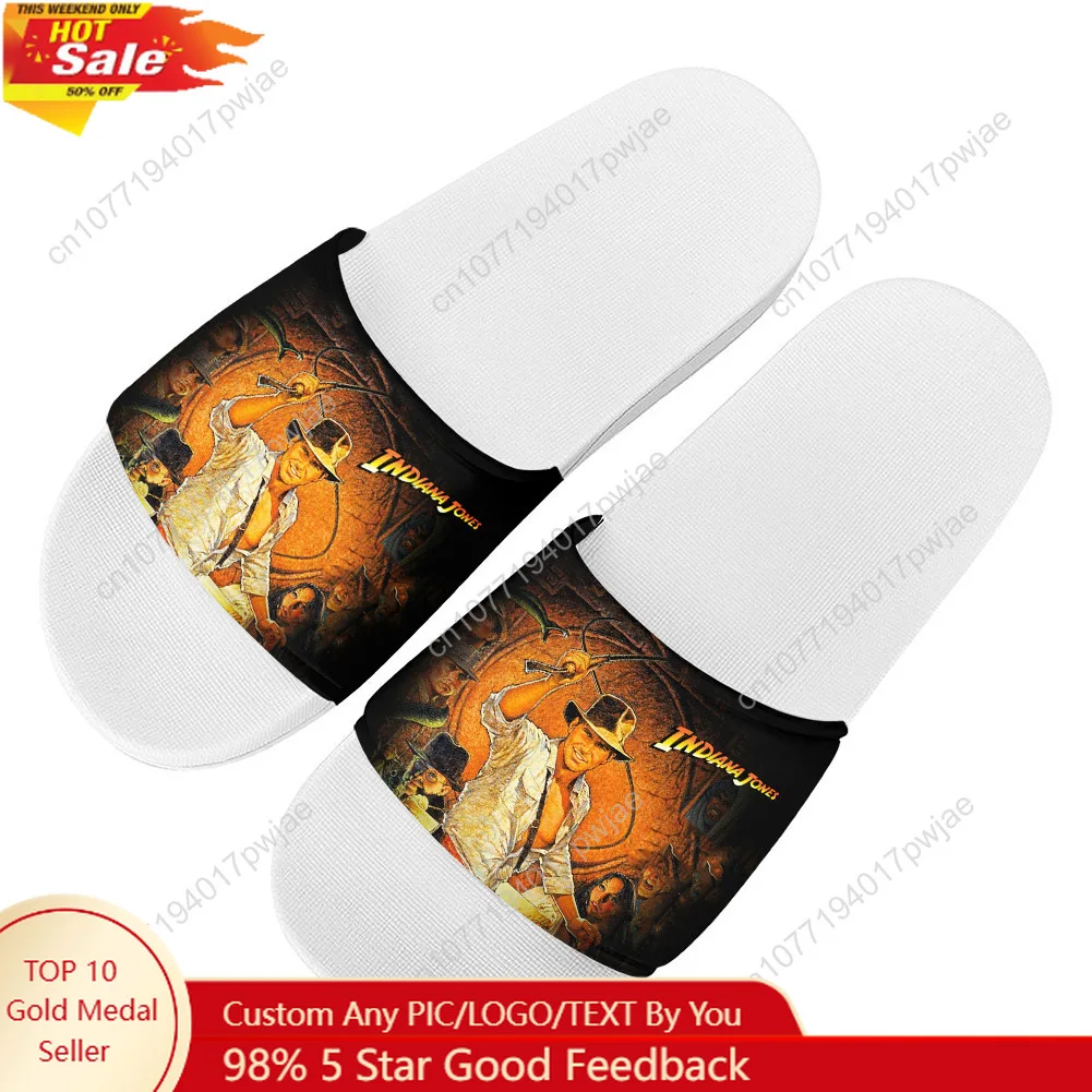 

Indiana Jones Raiders of The Lost Ark Slippers Home Water Shoes Mens Womens Summer Slipper Outdoor Shower light Pool Sandals