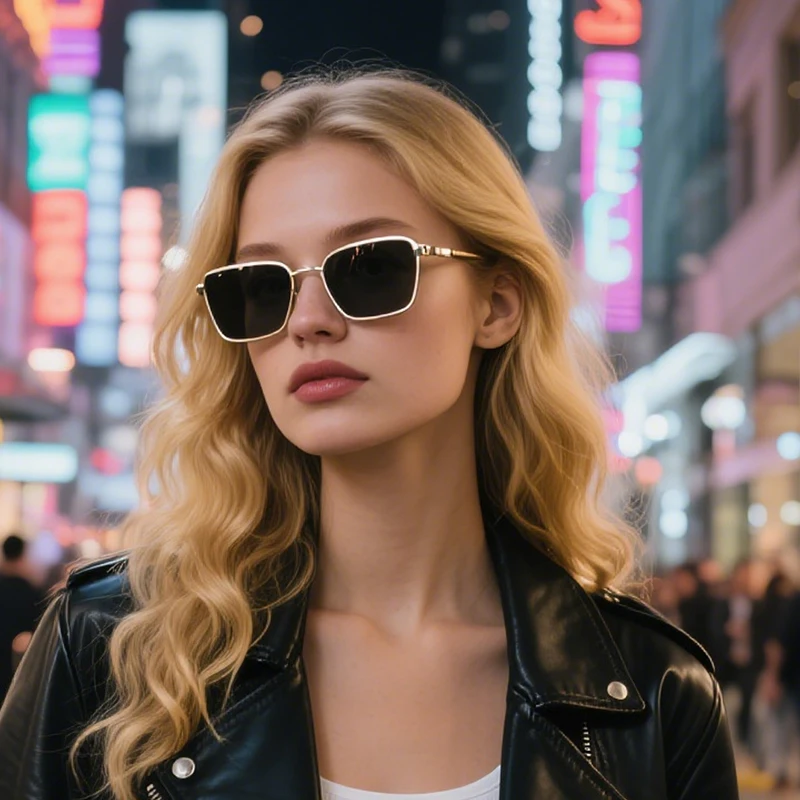 

New Box Men's Sunglasses Steampunk Sunglasses Women's Fashion Trendy Metal Sunglasses