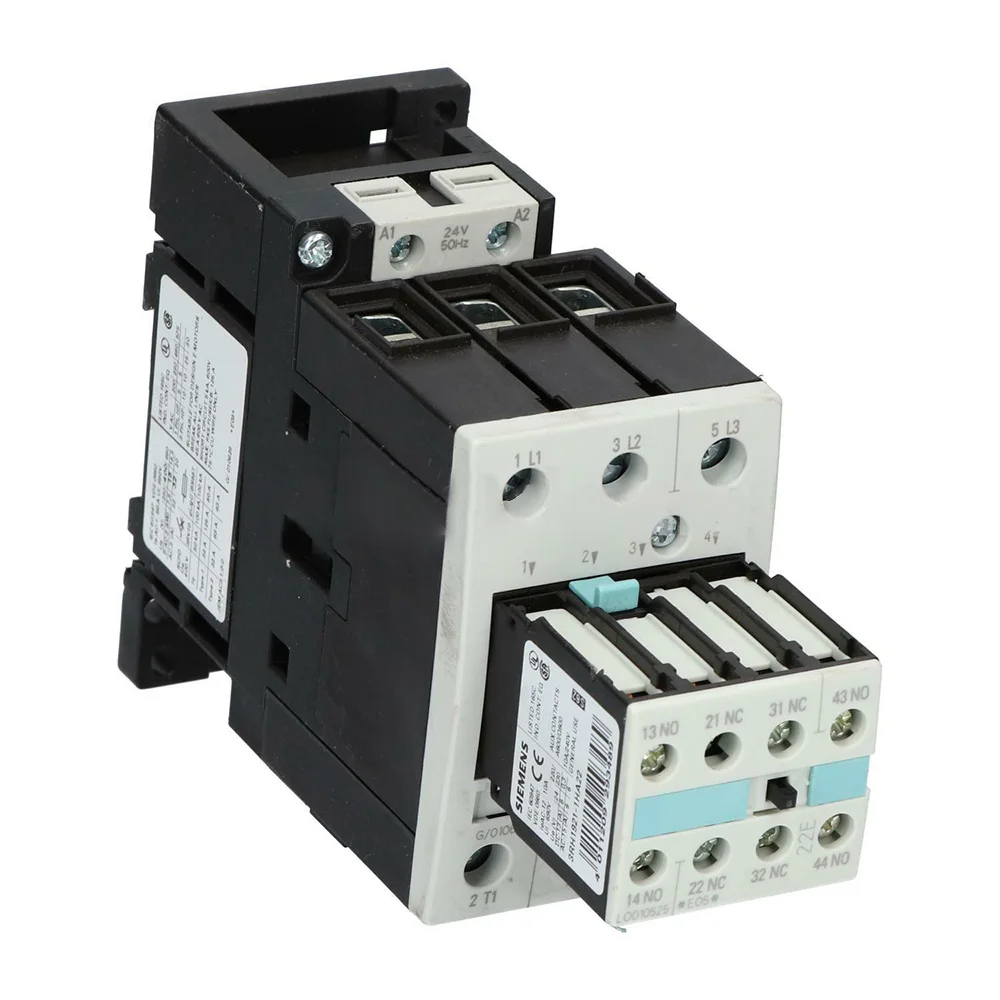 For Siemens 3RT1034-1AB04 3RT1034 32A 24V AC 50 Hz2NO+2NC 3-pole Contactor Module