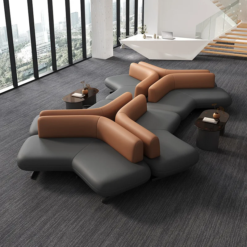 Hotel lobby, business reception, meeting bank, lounge area, waiting for leather sofas