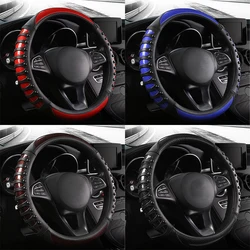 Car Truck Lorry Van Auto Steering Wheel Cover Wrap For  40 42 45 47 50 CM Braid On Steering-Wheel 3 D Non-Slip Fashion Sport