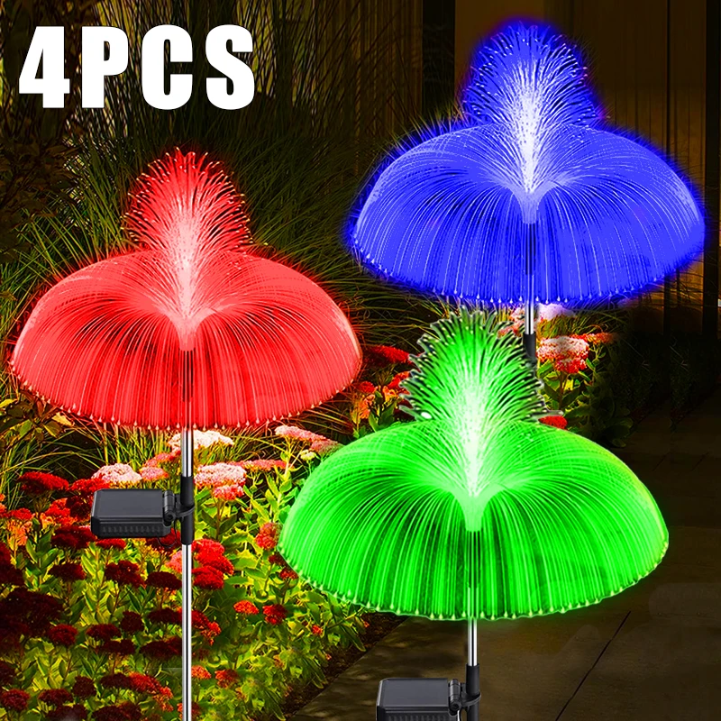 

Solar LED Pathway Lights Outdoor Garden Flower Lawn Lights Waterproof 7 Color Change Yard Patio Decor Solar Stake Lamp