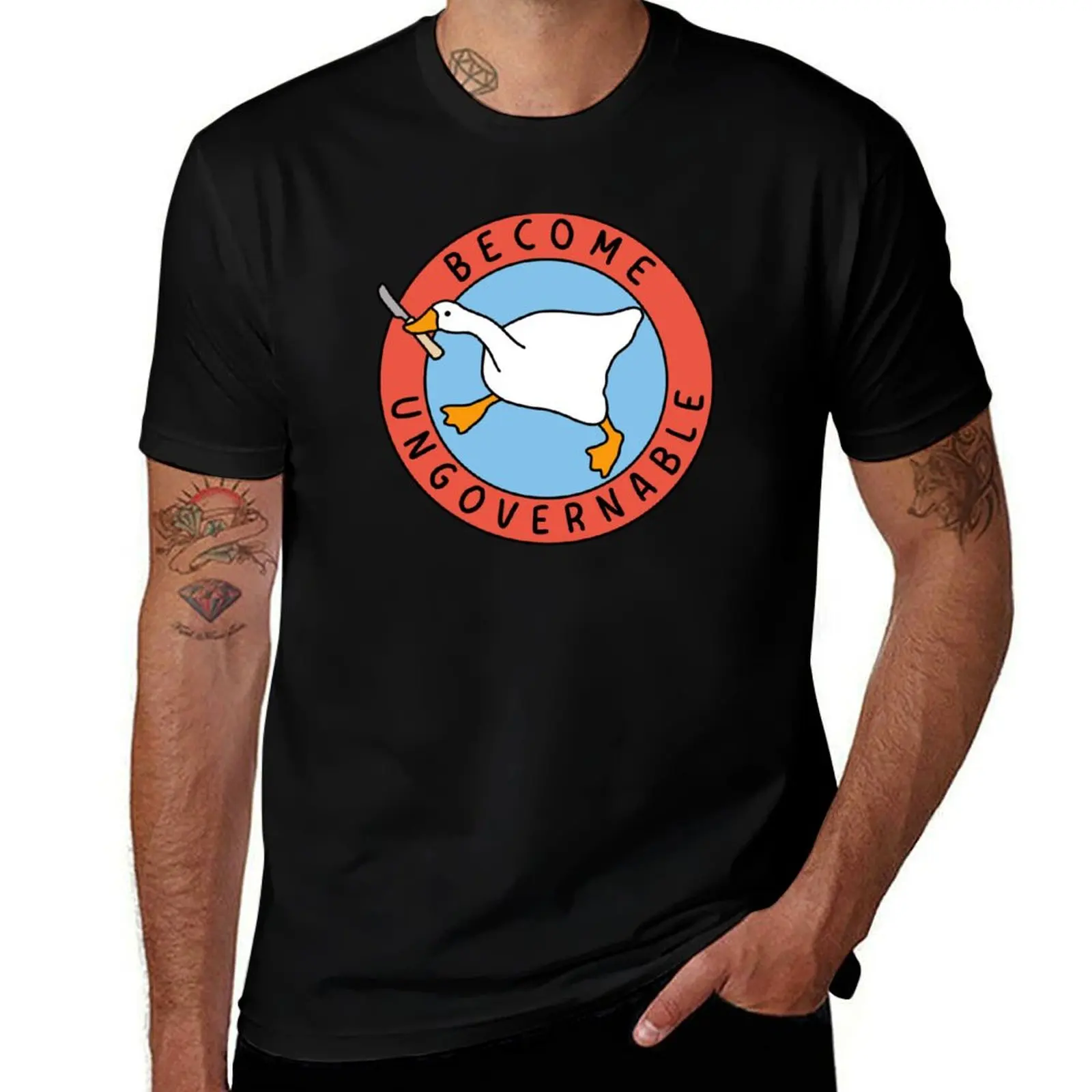 Become Ungovernable Goose T-Shirt Haut de sport anti-transpiration