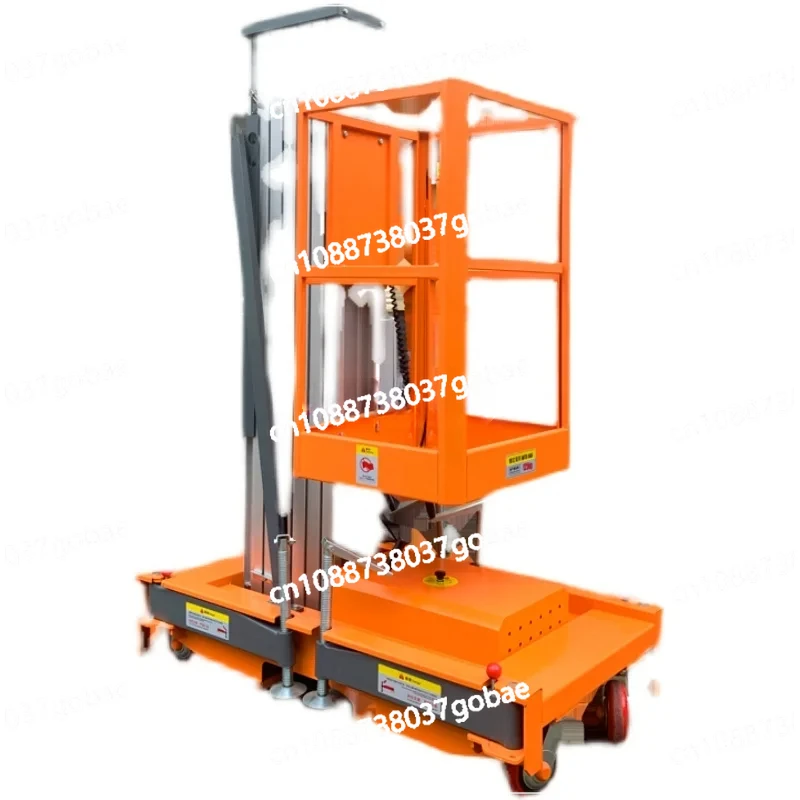 Aluminum-Alloy Lift Mobile Single Column Hydraulic Electric 8 M Small Household Elevator