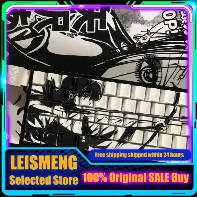 

Inuyasha Kikyo аниме тема механическая клавиатура Cherry Profile PBT пользовательская клавиатура с боковой гравировкой полупрозрачный ПК игровой подарок