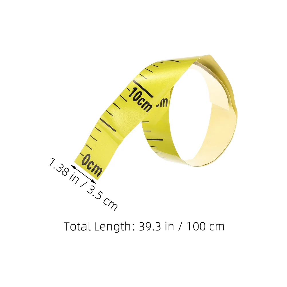 Decalcomanie autoadesive per livello dell'acqua da 2 pezzi Nastro di misurazione accurato per contenitori Prenote Uso versatile Stick on Righello