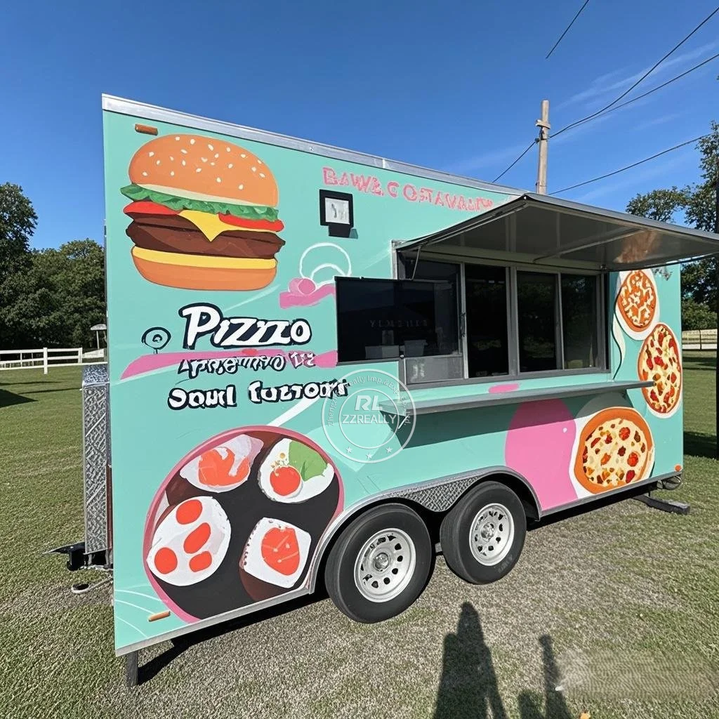 

Australia Stainless Steel Customized Mobile Catering Trailer High Quality New Style Hot Dog Cart With Full Kitchen