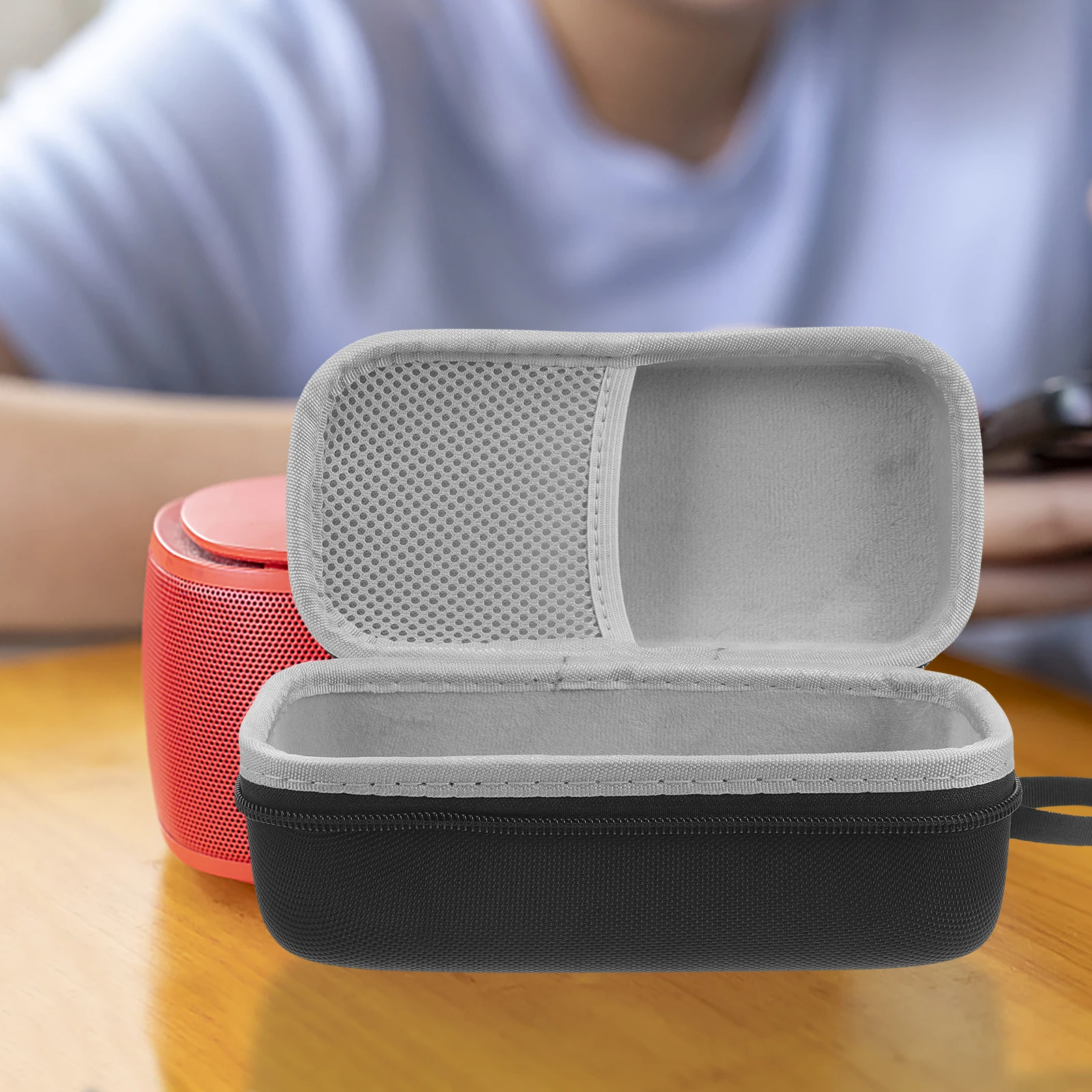 

Speaker Storage Bag Portable Case Carrying Protector Travel Tote Lightweight Oxford Cloth EVA Material Speaker Accessories