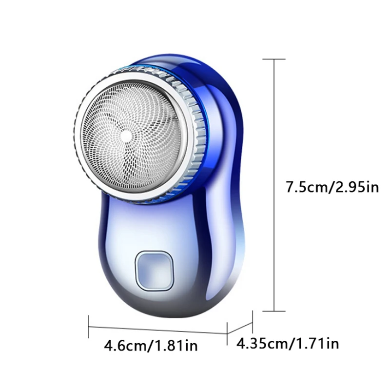 Mini rasoio da viaggio elettrico per uomo donna rasoio ricaricabile USB tascabile lavabile portatile indolore Cordless Trimmer