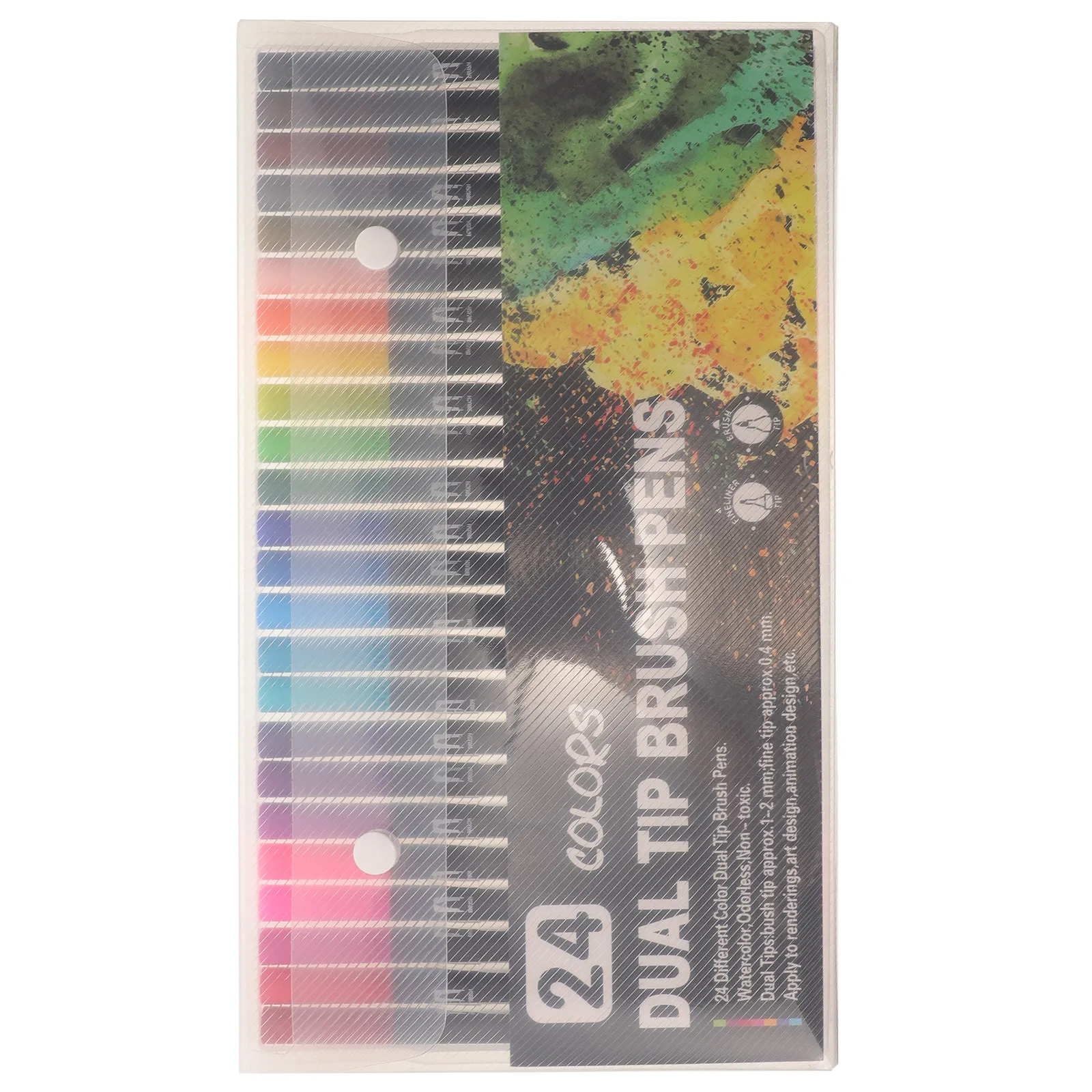 

Набор из 24 двусторонних маркеров с тонким наконечником для керамики, стекла, дерева, ткани, холста, металла, для рисования и раскрашивания, для школы