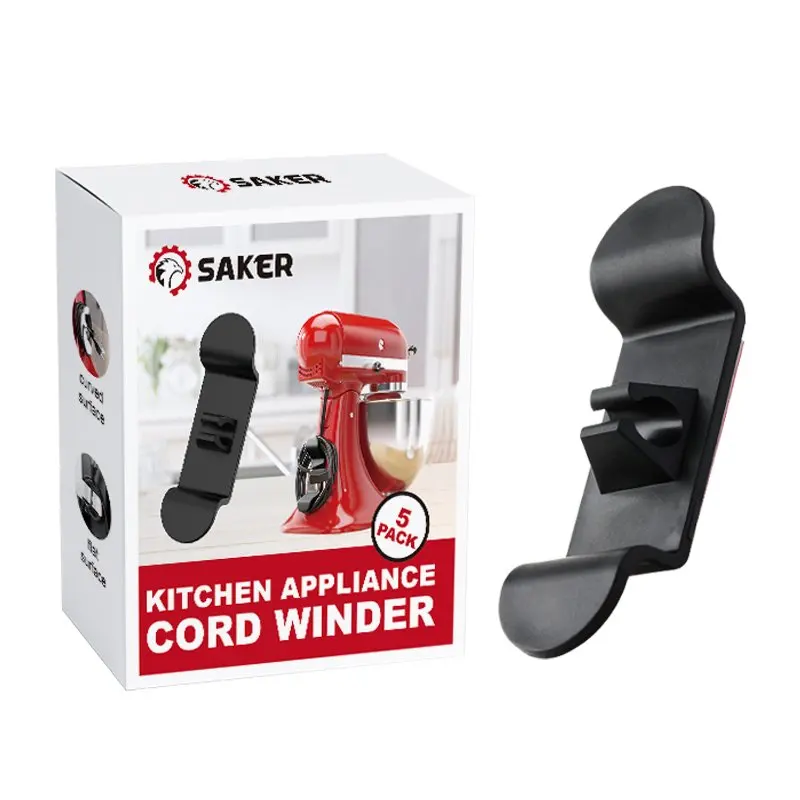 Saker 5/10/20pcs Cord Winder Cable Management Clip Cable Holder Keeper Organizer For Air Fryer Coffee Machine Kitchen Appliances