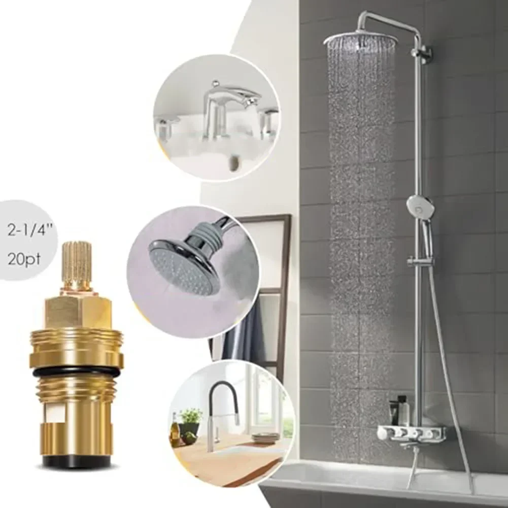 Bathroom Faucet Valve Faucet Cartridge Bathroom Faucet Brass Body Resist Wear And Tear Simple Water Adjustment