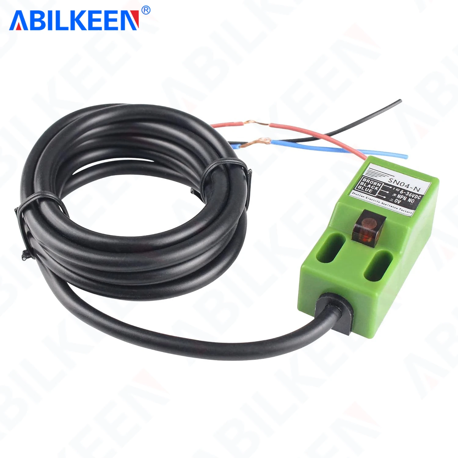 ABILKEEN SN04 Inductive Proximity Sensor Switch 4MM Detection Distance NPN/NPN 1NO/1NC/1NO1NC Inductive Approach Sensor DC6-36V