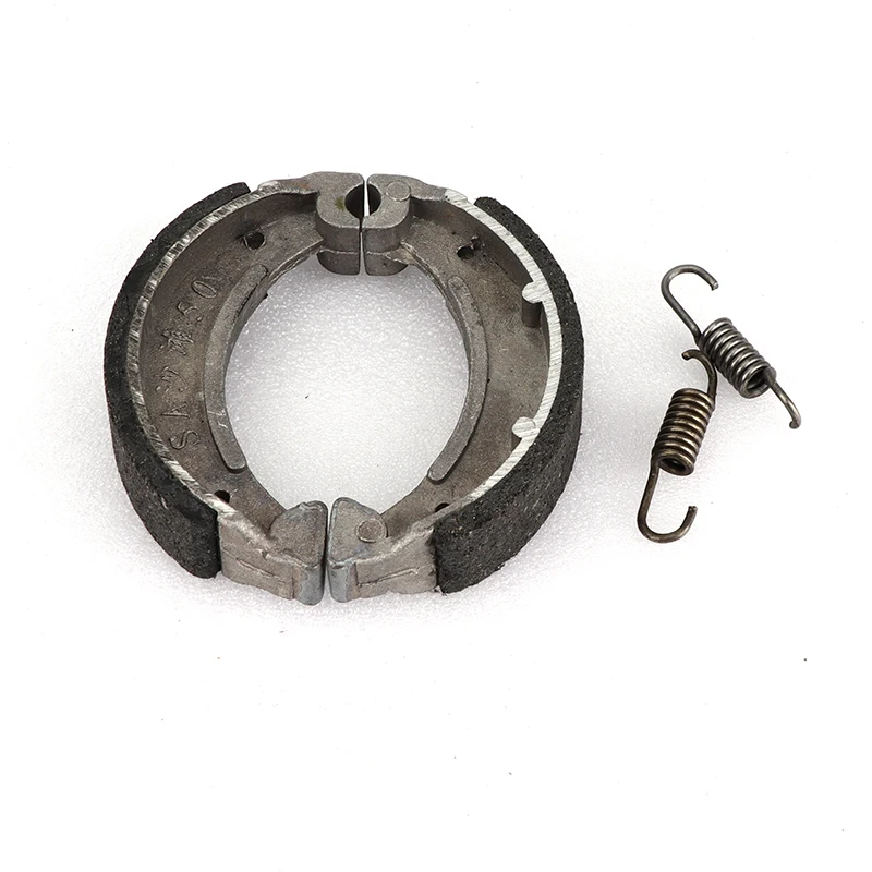 Metal Spring Motorcycle Motorbike Brake System Shoe Drum Pad 80MM x 80MM x 20MM Brake shoes