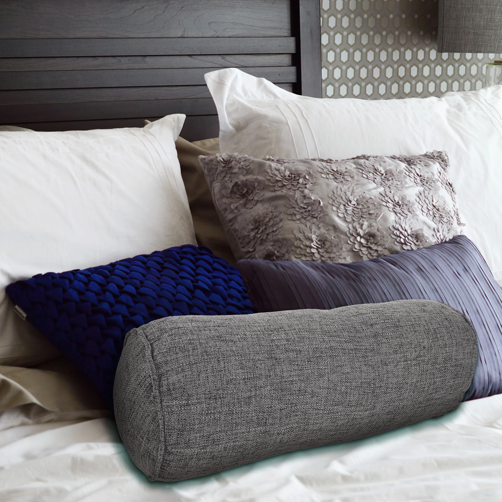 

Круглая подушка для шейного отдела шеи, эргономичная поддержка шеи, спины, выравнивание поясничного отдела позвоночника, подушка для сна, круглые декоративные подушки