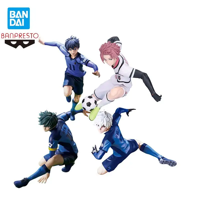 

In Stock Bandai Banpresto Original BLUE LOCK Isagi Yoichi Rin Itoshi Itoshi Sae Nagi Seishiro Figure Collect Ornaments Desktop
