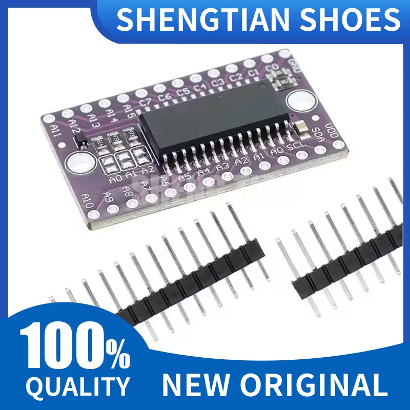 HT16K33 16x8 LED Dot Matrix Drive Control Module Digital Tube Driver Development Board