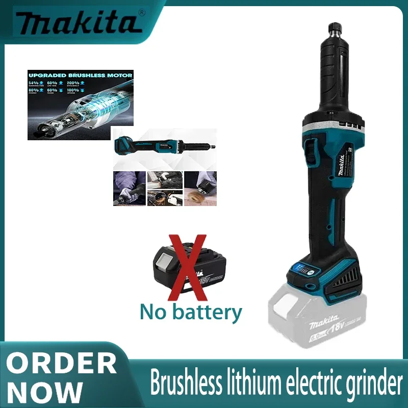 

Makita 18V LXT Brushless Cordless Die Grinder - 4-Speed Variable Speed Rotary Tool for Grinding & Polishing (Tool Only)