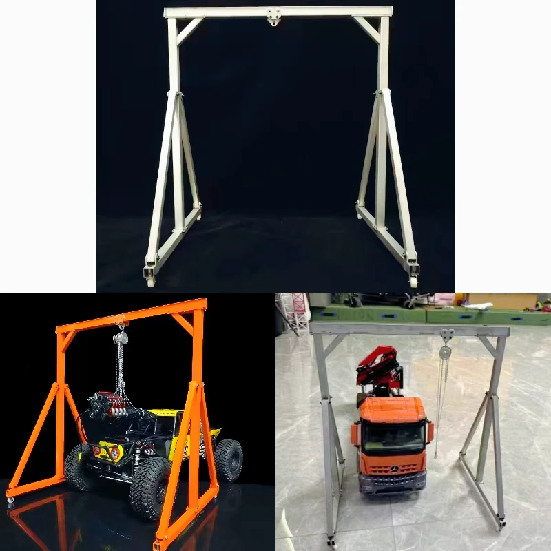 

JDM-205 gantry model hoist hanger simulation model scene for engineering vehicle RC Crawler Car TRX4 SCX10 Upgrade Accessories