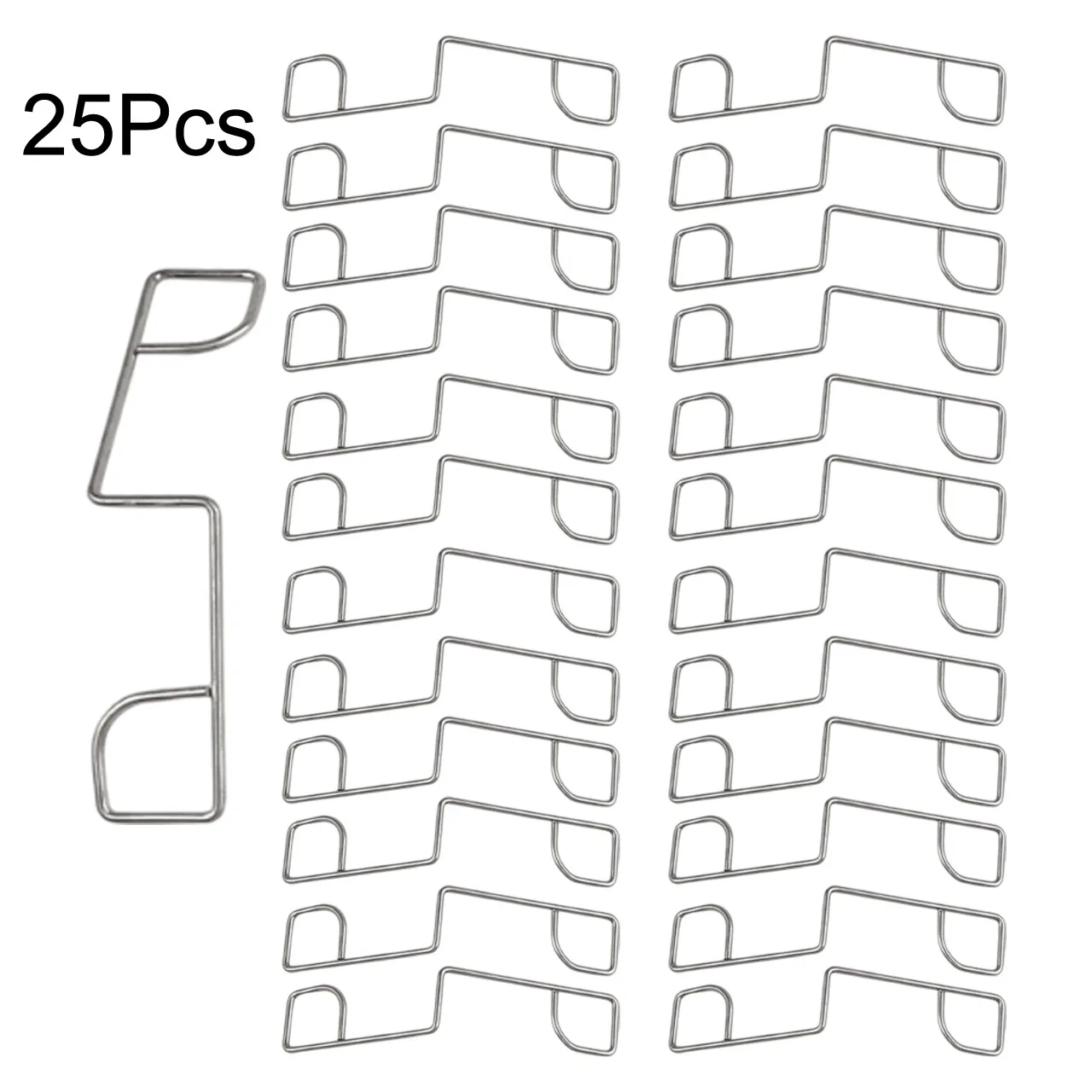 25 Pack Stainless Steel Fence Wedges Anti-Rattle Clips For Outdoor Panels 3.7x0.8 Inch Quiet Stabilizers Fixed Tree Branch