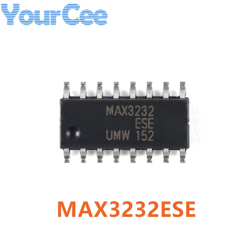 5Pcs MAX232 MAX3232 MAX232ESE MAX3232ESE SOP-16 RS-232 Transceiver Chip SMD IC Integrated Circuit